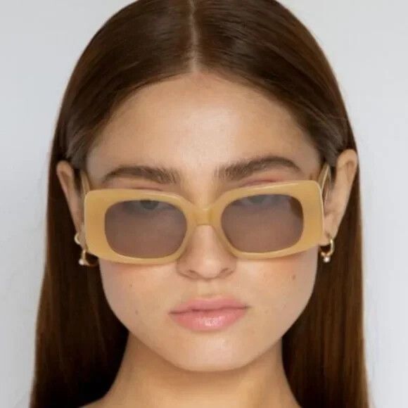 Lu Goldie Coco Sunglasses Yellow/Honey/Beige Great Gift main image 9